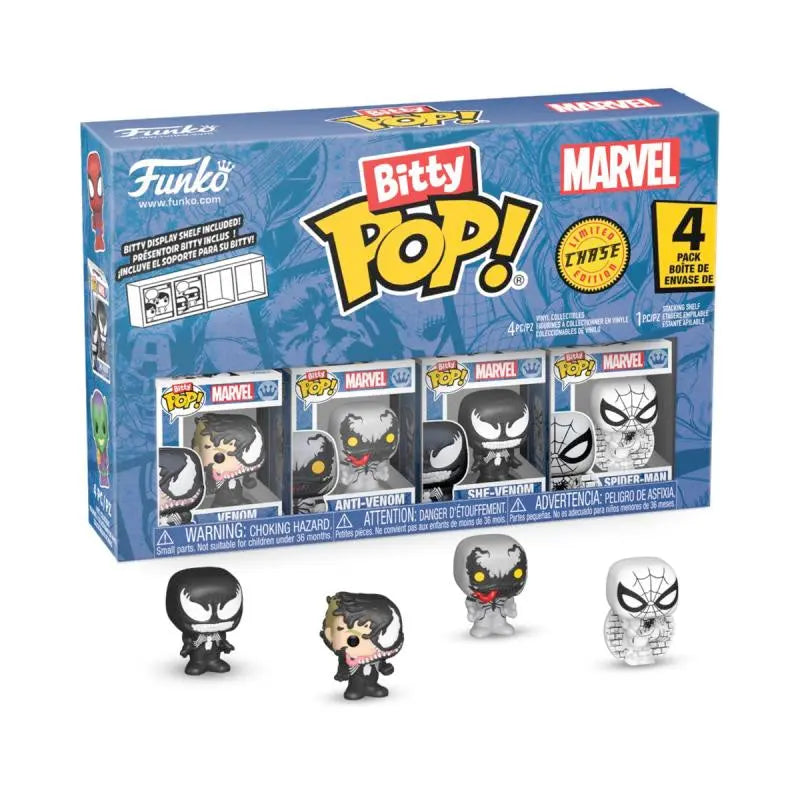 Funko Bitty POP! Spiderman 4er Pack, 3 cm goobee