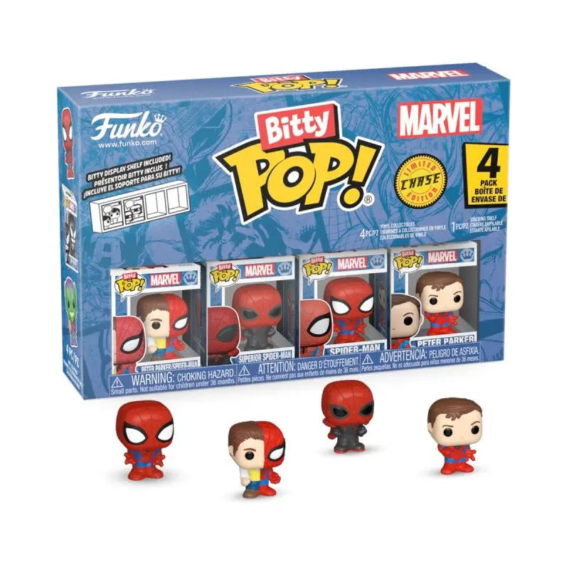 Funko Bitty POP! Spiderman 4er Pack, 3 cm goobee