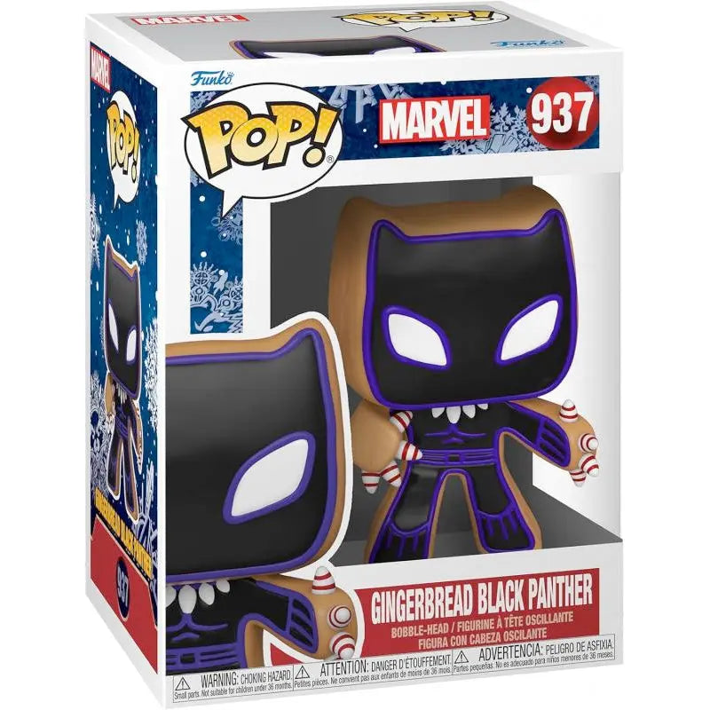Funko POP! Marvel Holiday S3 Black Panther, 10 cm goobee