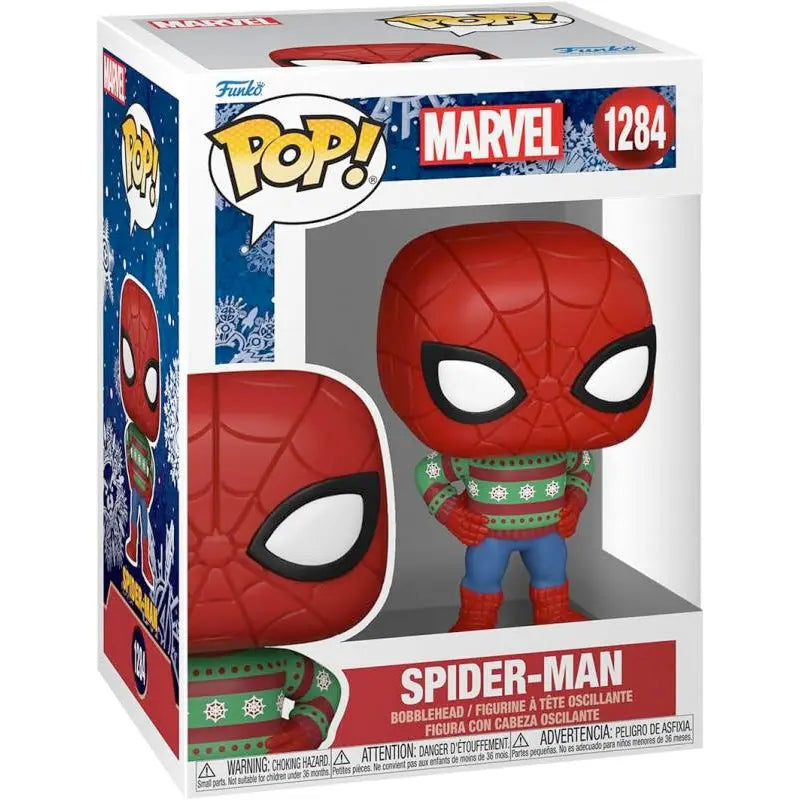 Funko POP! Marvel Holiday Spiderman (Sweater), 10 cm goobee