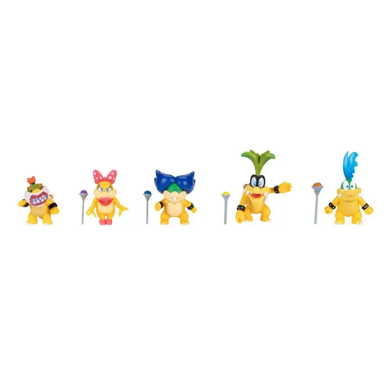 Nintendo Super Mario Figuren 5er Set Koopalinge, 6,5 cm goobee