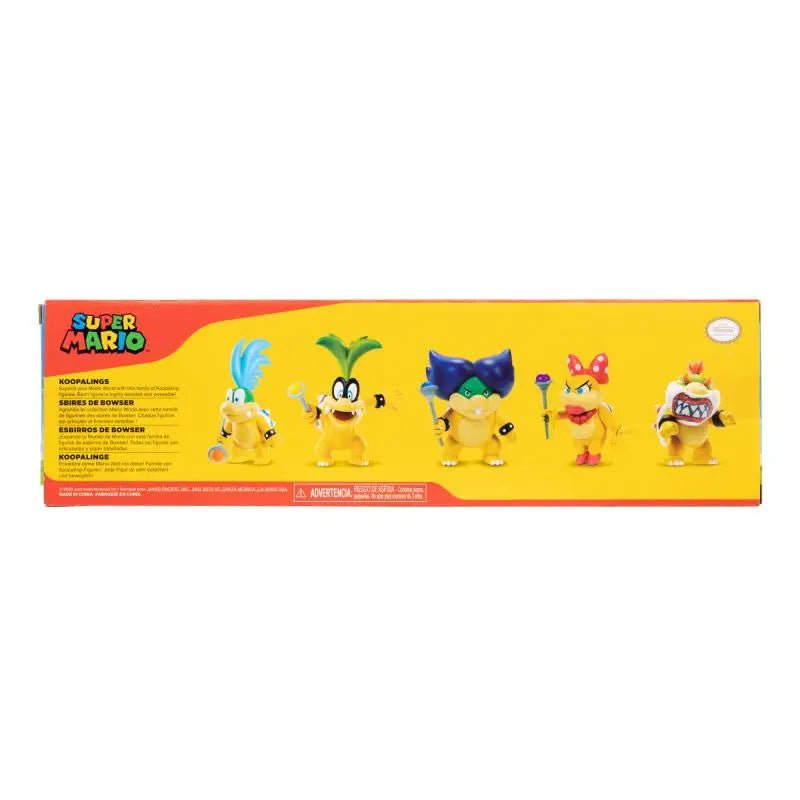 Nintendo Super Mario Figuren 5er Set Koopalinge, 6,5 cm goobee