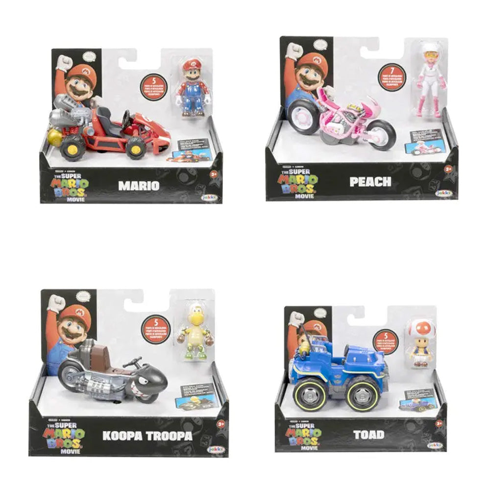 Nintendo Super Mario Movie Kart Sortiert, 6,5 cm goobee
