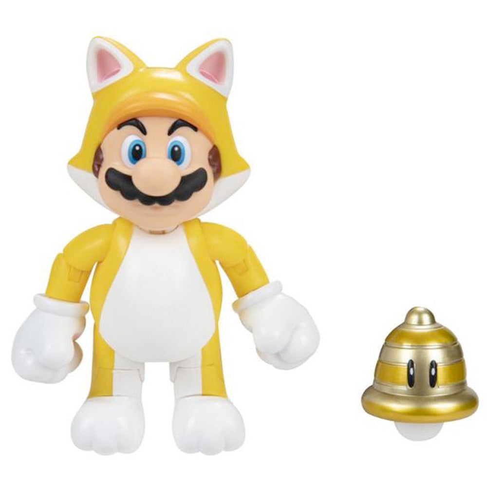 Nintendo Super Mario Figur Cat Mario mit Superball, 10 cm goobee