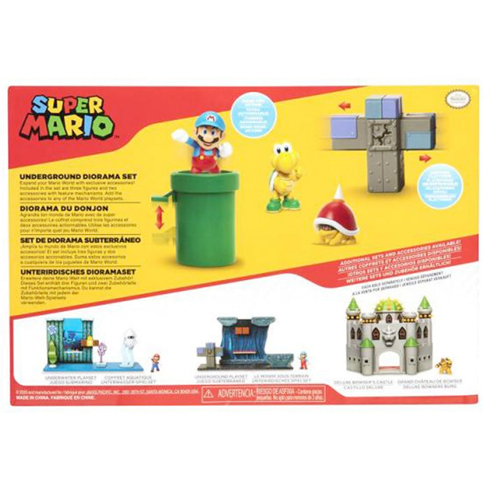 Nintendo Super Mario Underground Diorama Spielset, 6,5 cm goobee