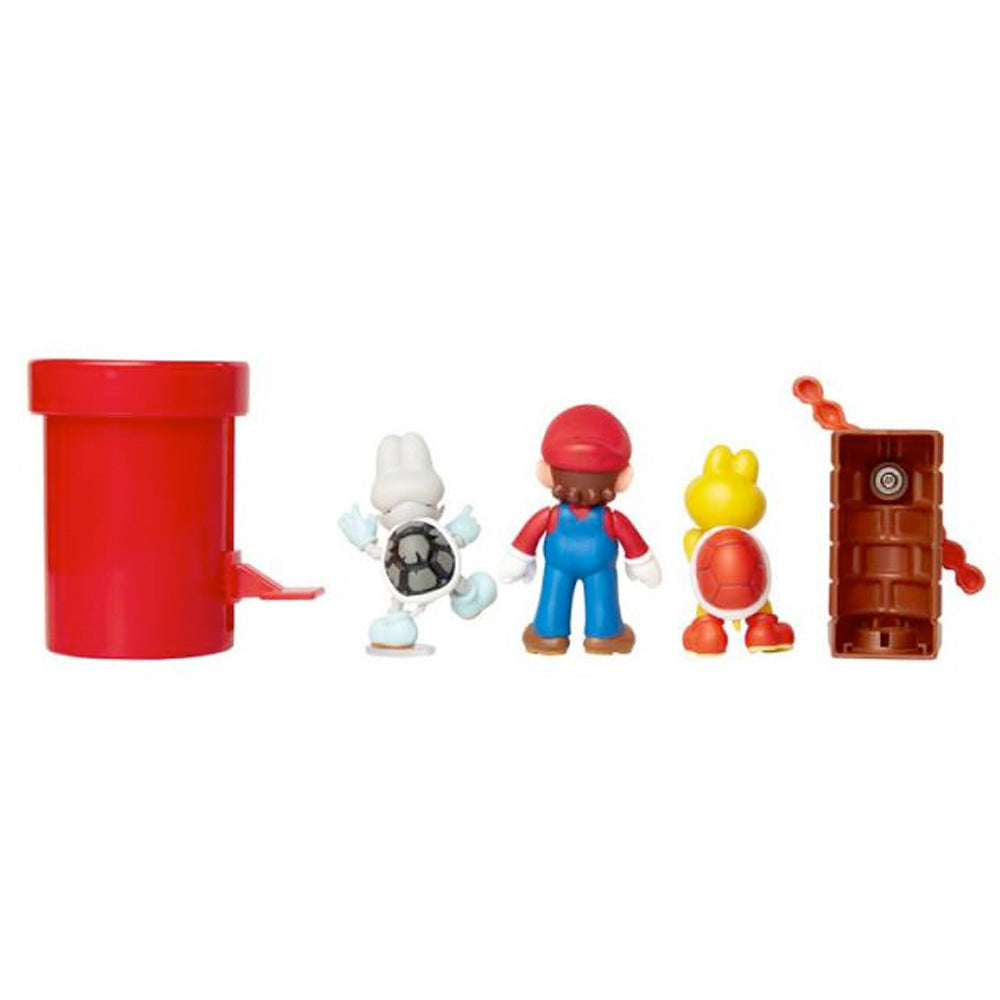 Nintendo Super Mario 5er Figuren Set Dungeon Diorama, 6,5 cm goobee