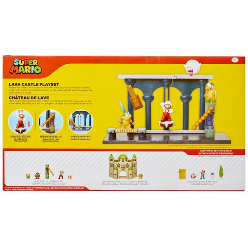 Nintendo Super Mario Lava Castle Spielset, 6,5 cm goobee