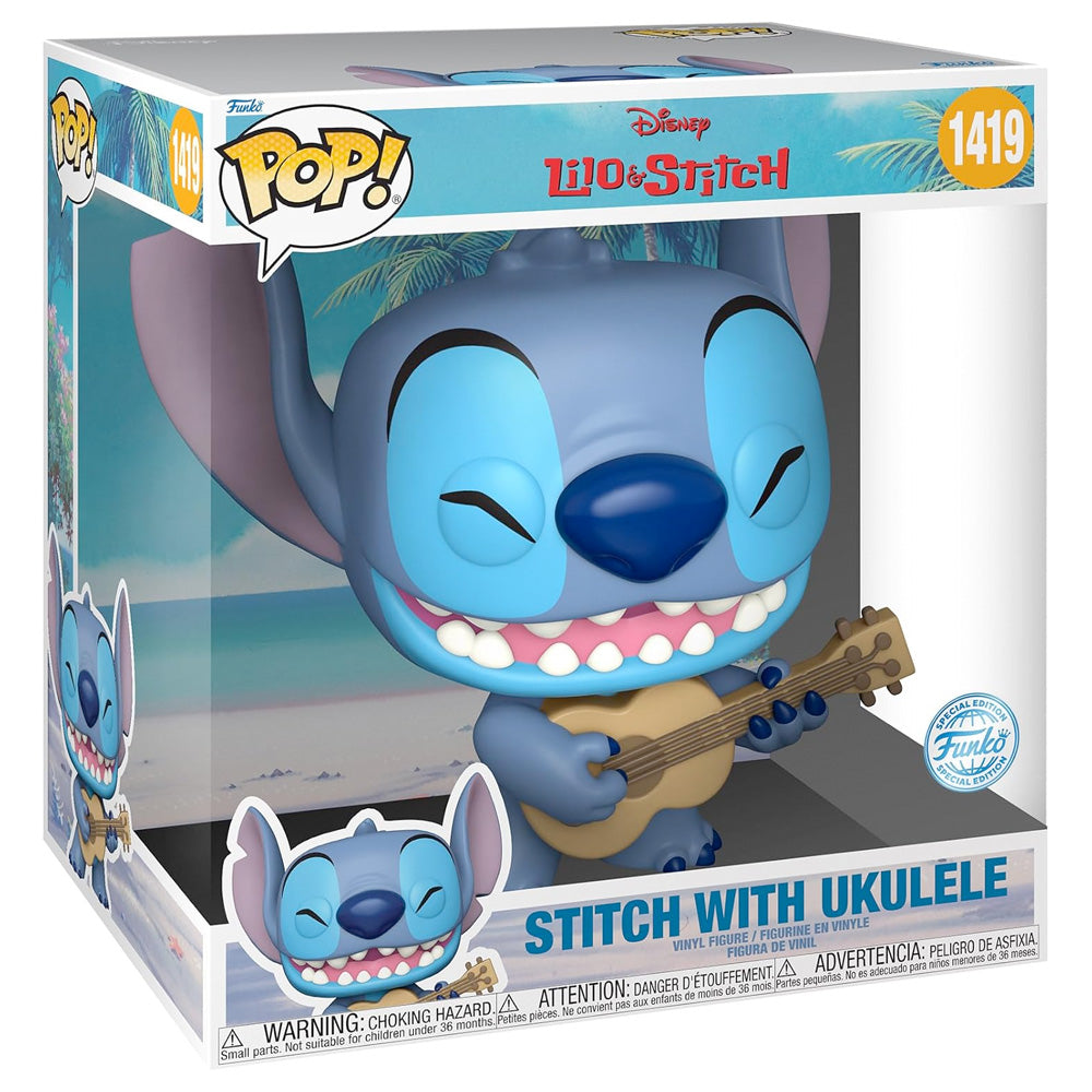 Funko POP Jumbo! Stitch w/ Ukelele (25 cm) goobee