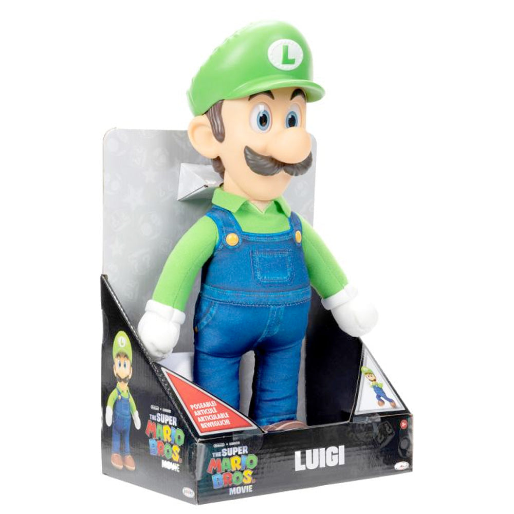Nintendo Super Mario Movie Roto Plüsch Luigi, 35 cm goobee