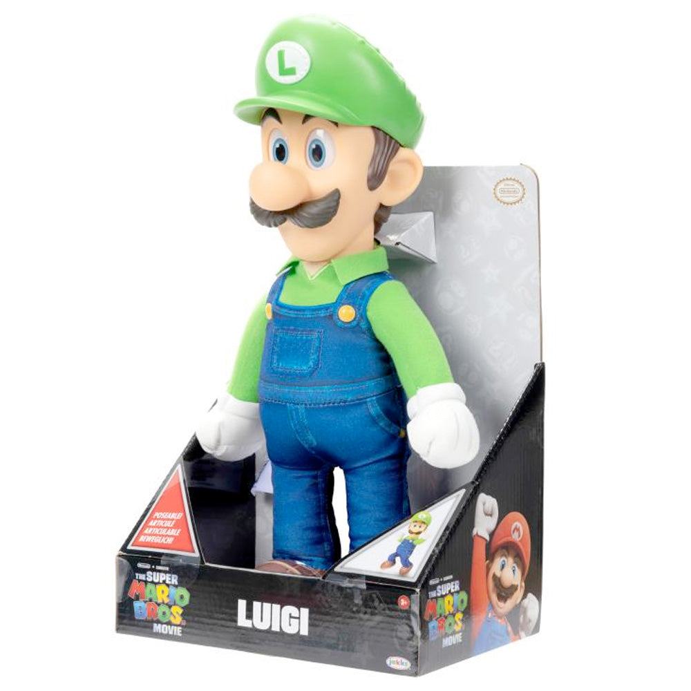 Nintendo Super Mario Movie Roto Plüsch Luigi, 35 cm goobee