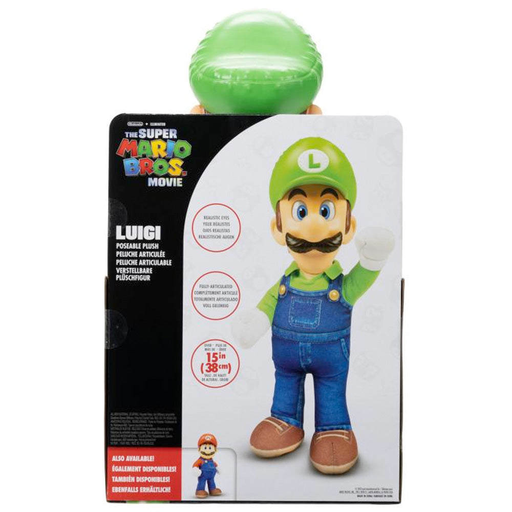 Nintendo Super Mario Movie Roto Plüsch Luigi, 35 cm goobee