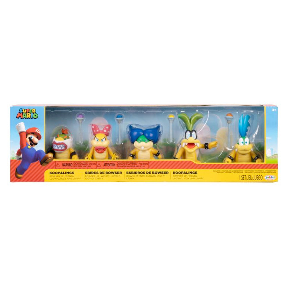 Nintendo Super Mario Figuren 5er-Set Koopalinge, 6,5 cm goobee
