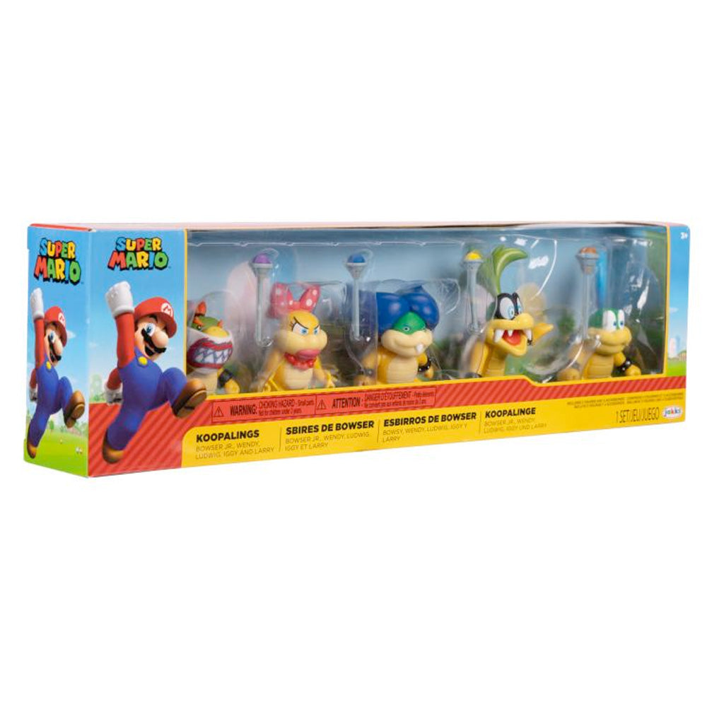 Nintendo Super Mario Figuren 5er-Set Koopalinge, 6,5 cm goobee