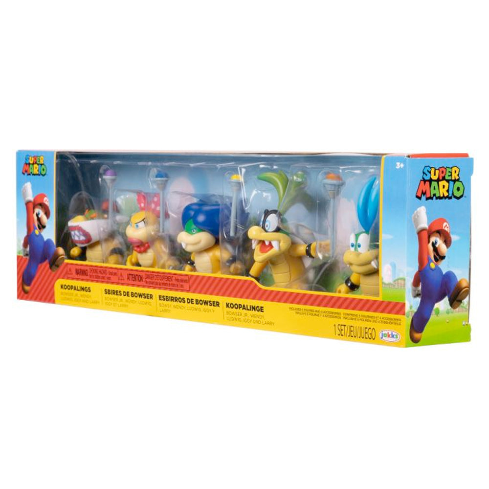 Nintendo Super Mario Figuren 5er-Set Koopalinge, 6,5 cm goobee