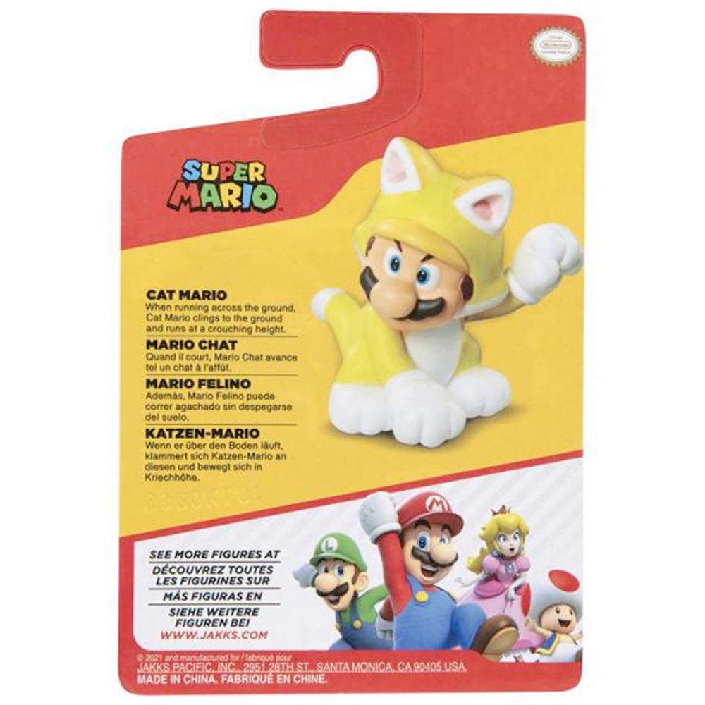 Nintendo Super Mario Figur Katze, 6,5 cm goobee