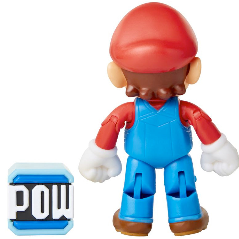 Nintendo Super Mario Figur Wave 18 Super Mario mit POW Block, 10 cm goobee