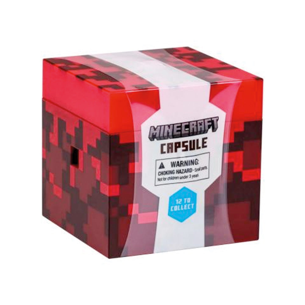 Minecraft Surprise Cube Capsule, Blind Pack, 7 cm Figur + Ei goobee