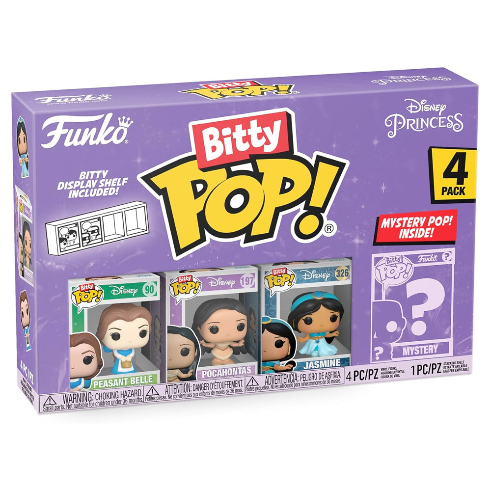 Funko Bitty POP! Disney Princess 4er Pack, 3 cm goobee