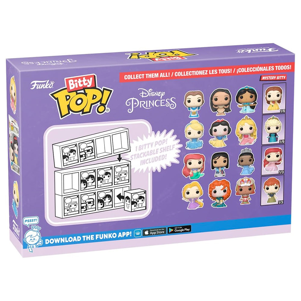 Funko Bitty POP! Disney Princess 4er Pack, 3 cm goobee