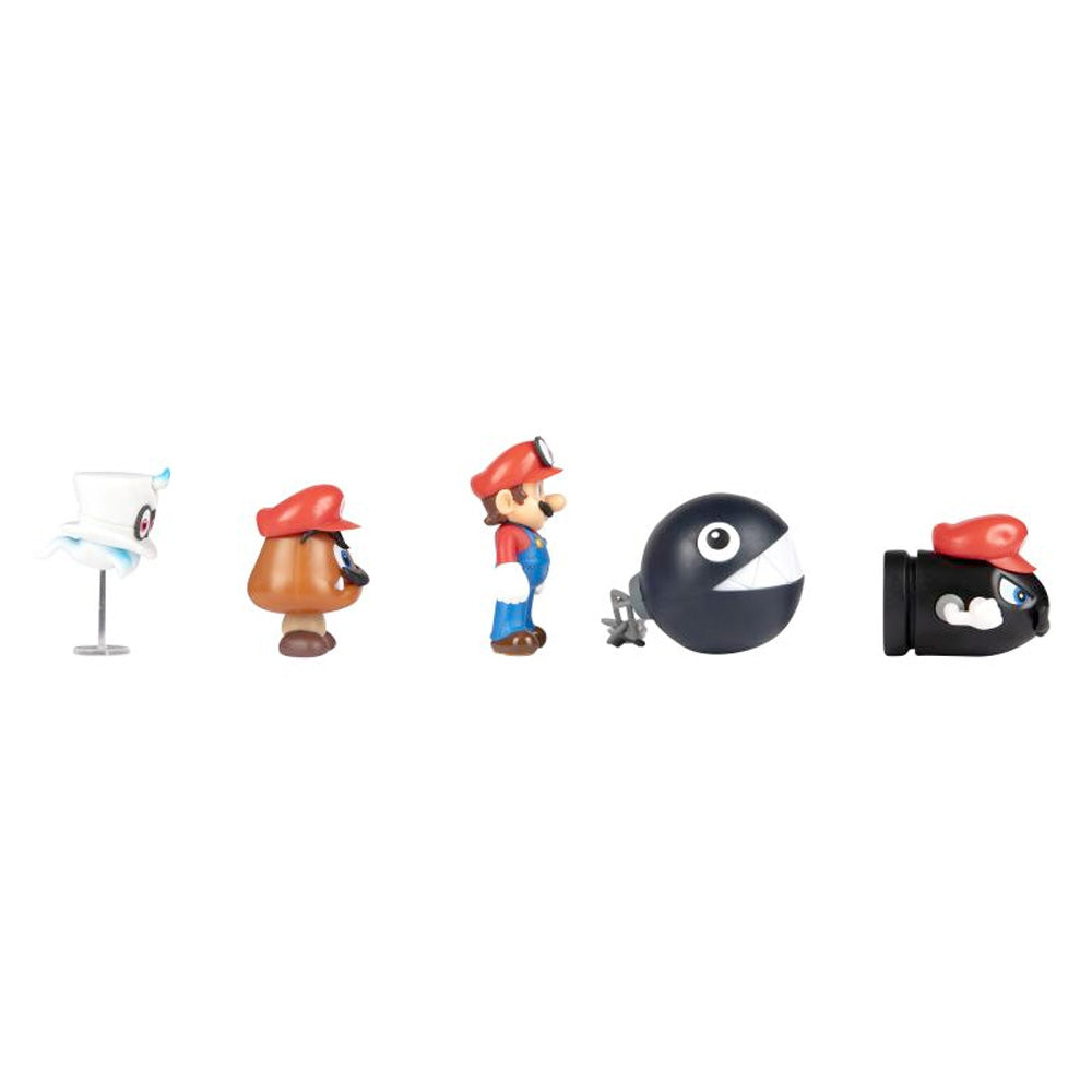 Nintendo Super Mario Figuren 5er Set Mario Odyssey, 6 cm goobee