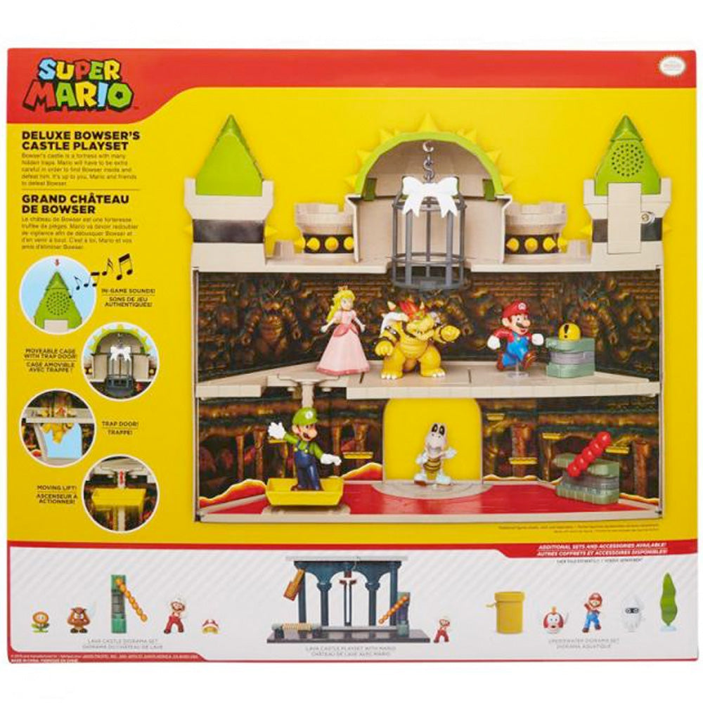 Nintendo Super Mario Bowser Castle Deluxe Spielset, 6,5 cm goobee