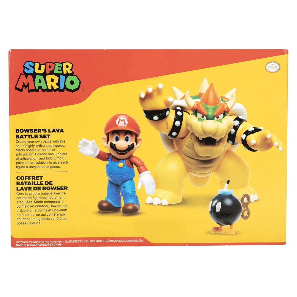 Nintendo Super Mario Wave 1 Mario vs. Bowser Diorama Set, 15 cm goobee
