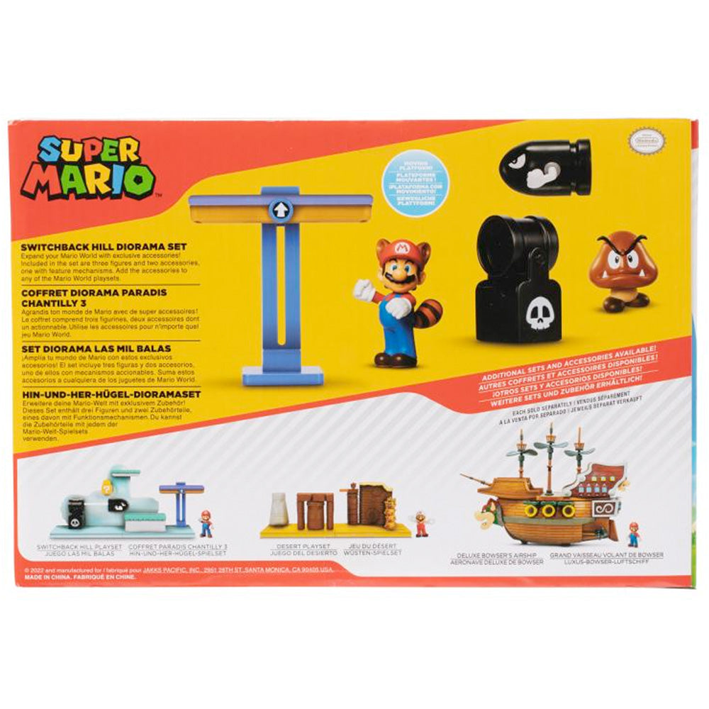 Nintendo Super Mario Switchback Hill Diorama-Set, 6,5 cm goobee