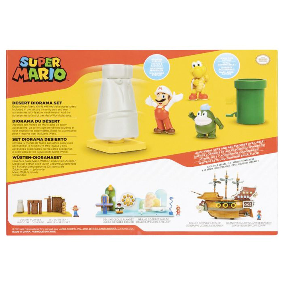 Nintendo Super Mario Wüsten-Diorama-Set, 6,5 cm goobee