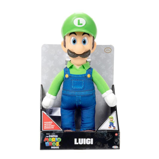 Nintendo Super Mario Movie Roto Plüsch Luigi, 35 cm