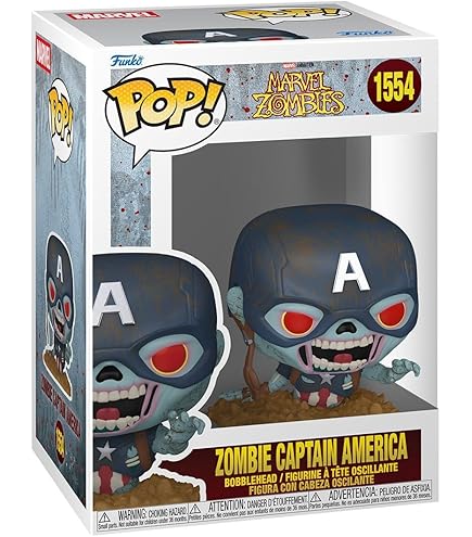 Funko POP! MZS4– Zombie Captain America (10 cm) goobee