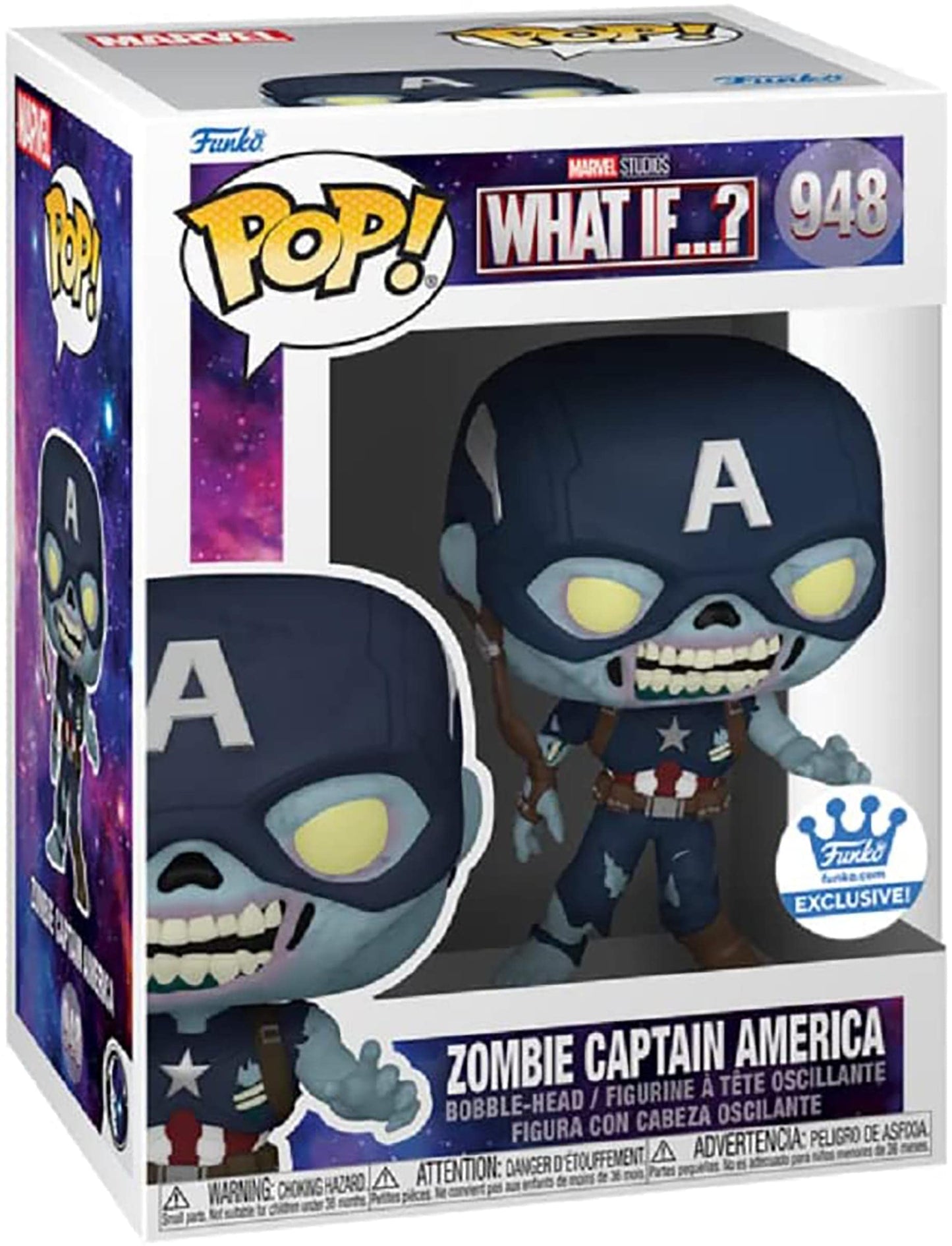 Funko POP! What If S2- Zombie Captain America, 10 cm goobee