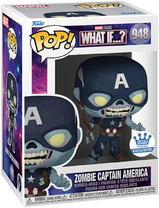 Funko POP! What If S2- Zombie Captain America, 10 cm goobee