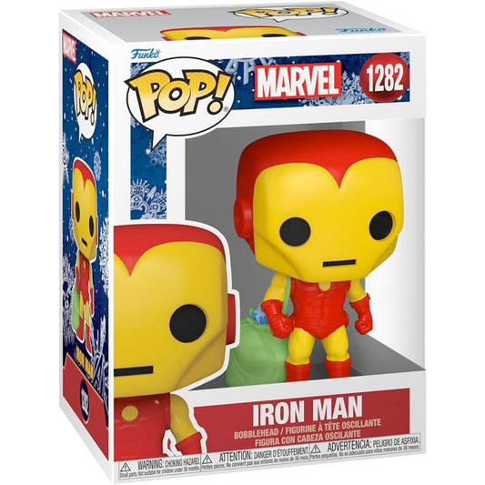 Funko POP! Marvel Holiday Iron Man w/ Bag, 10 cm