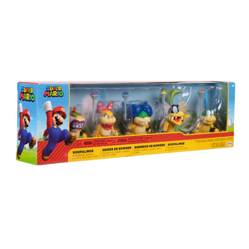 Nintendo Super Mario Figuren 5er Set Koopalinge, 6,5 cm