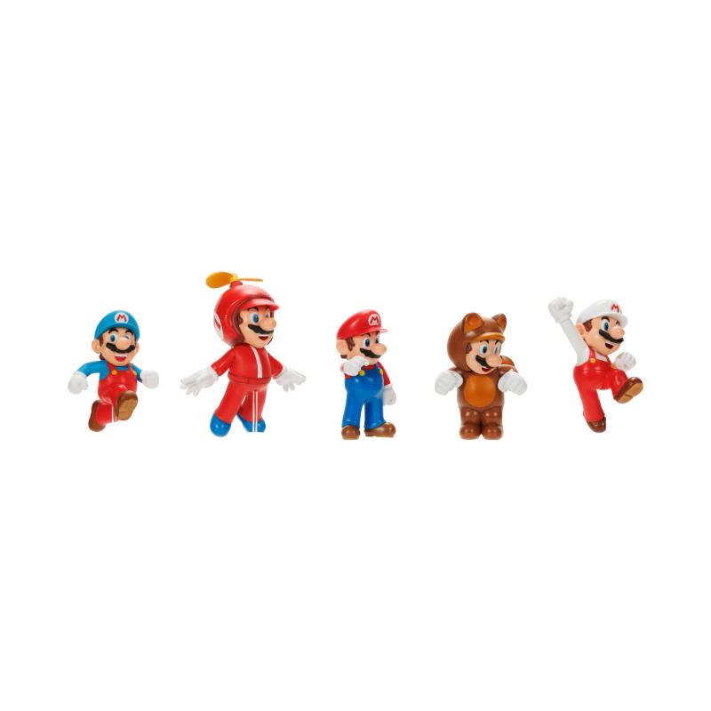 Nintendo Super Mario Figuren 5er Set Only Mario, 6,5 cm