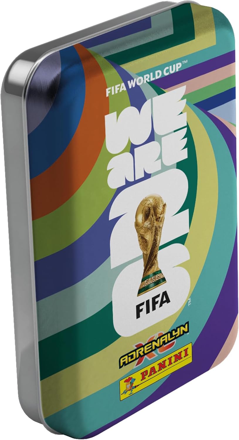 Panini Fifa World Cup 2026 Adrenalyn XL TC Pocket Tin 2x + Premium Gold Flow Pack