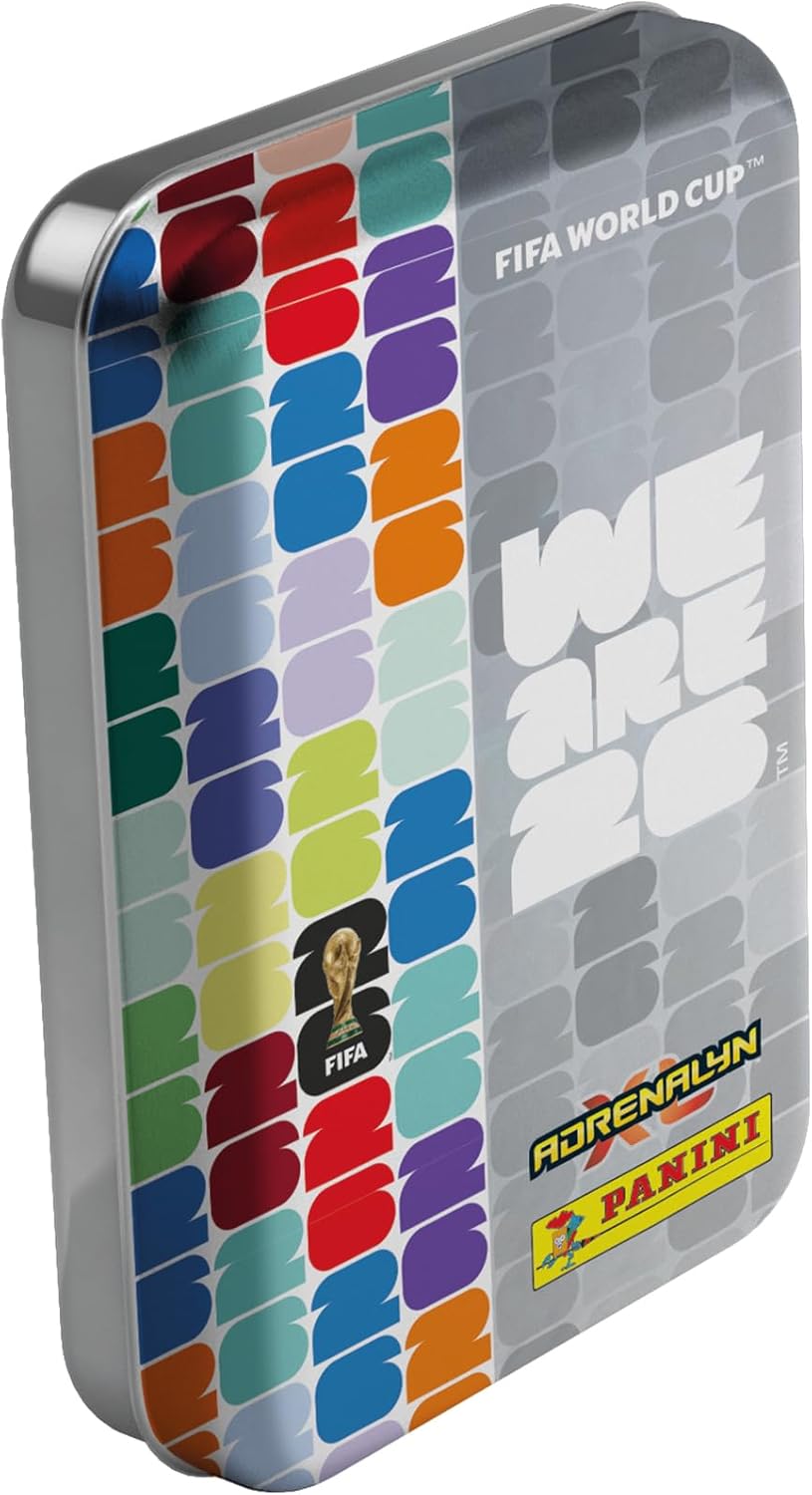 Panini Fifa World Cup 2026 Adrenalyn XL TC Pocket Tin 2x + Premium Gold Flow Pack