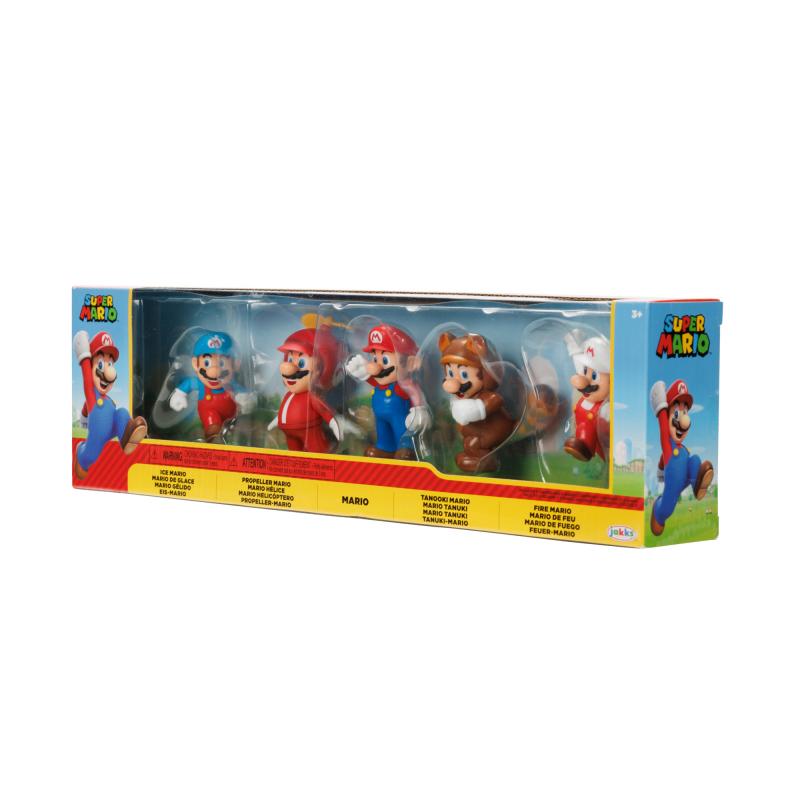 Nintendo Super Mario Figuren 5er Set Only Mario, 6,5 cm