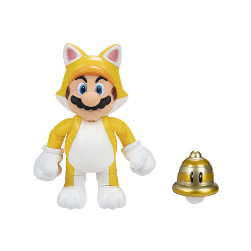 Nintendo Super Mario Figur Cat Mario with Superball, 10 cm