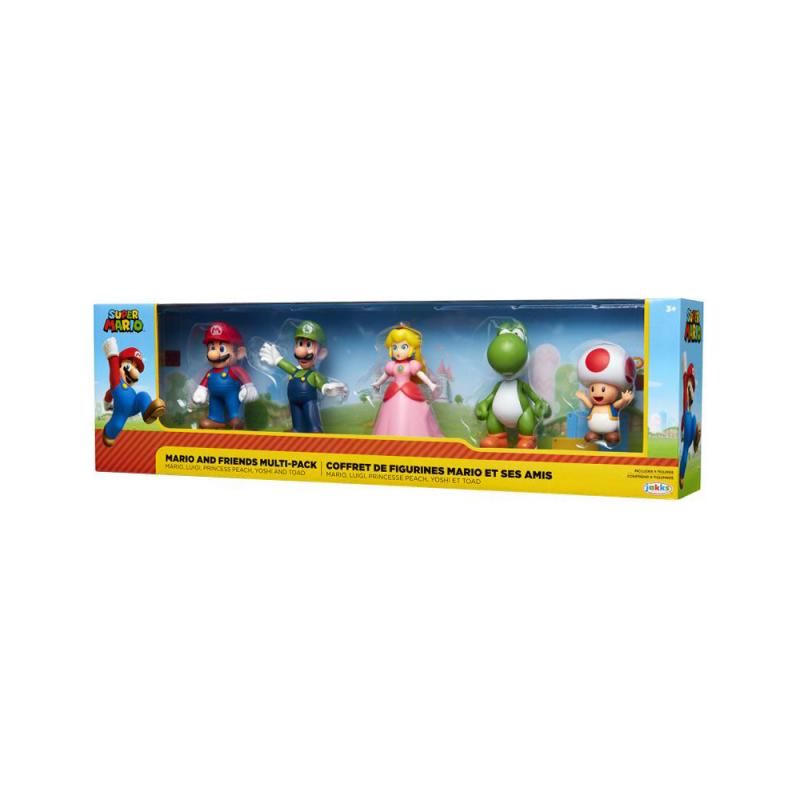 Nintendo Super Mario Figuren 5er Set Mario & Friends, 6,5 cm