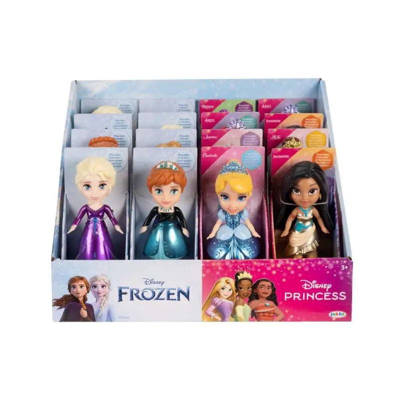 Disney Minipuppen Prinzessinnen Metallic, 7,5 cm goobee