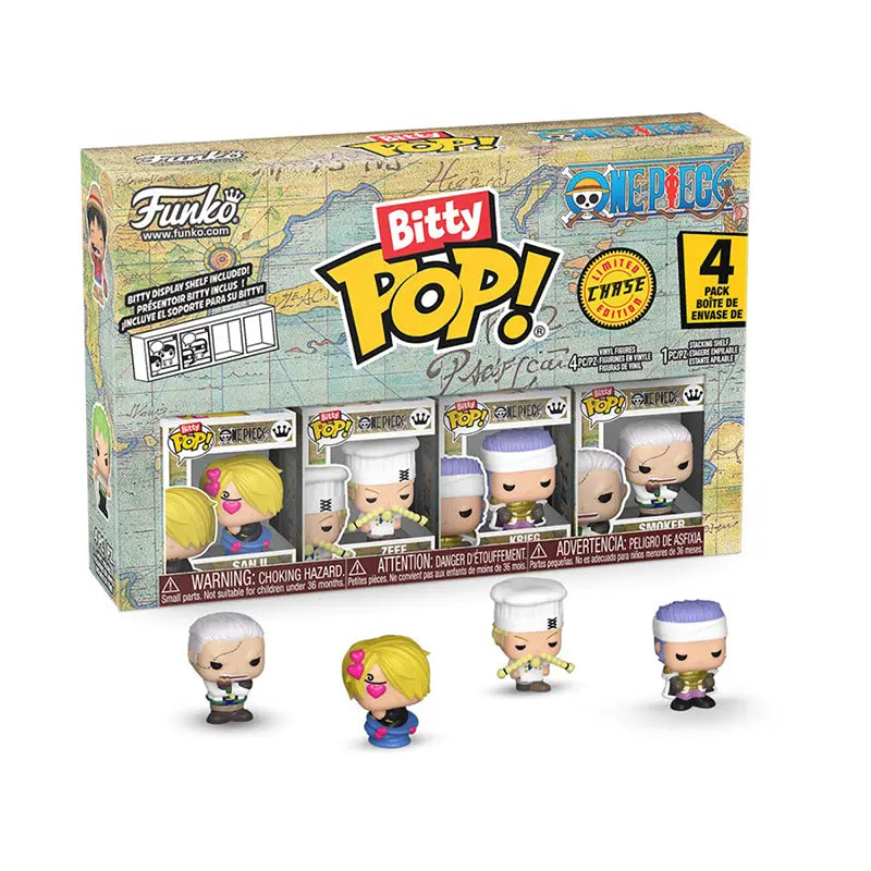 Funko Bitty POP! One Piece 4er Pack, 3 cm goobee