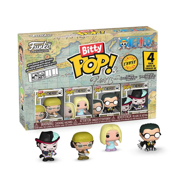 Funko Bitty POP! One Piece 4er Pack, 3 cm goobee