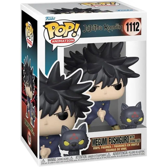 Funko POP! Jujutsu Kaisen S1 Megumi w/ Dogs, 10 cm goobee