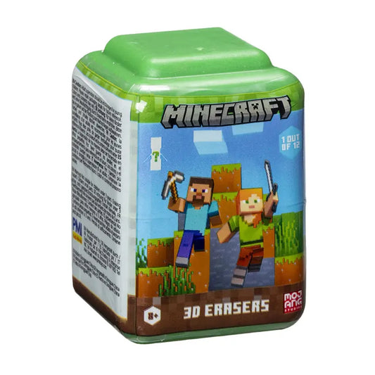 Minecraft 3D Radiergummi in Blind Box, 5 cm goobee