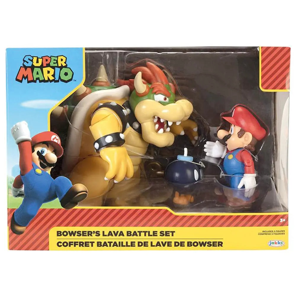 Nintendo Super Mario Wave 1 Mario vs. Bowser Diorama Set, 15 cm goobee
