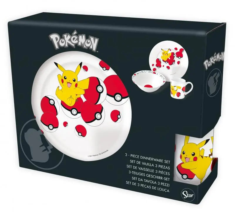 Pokemon Frühstücksset (Schale, Tasse, Teller) goobee