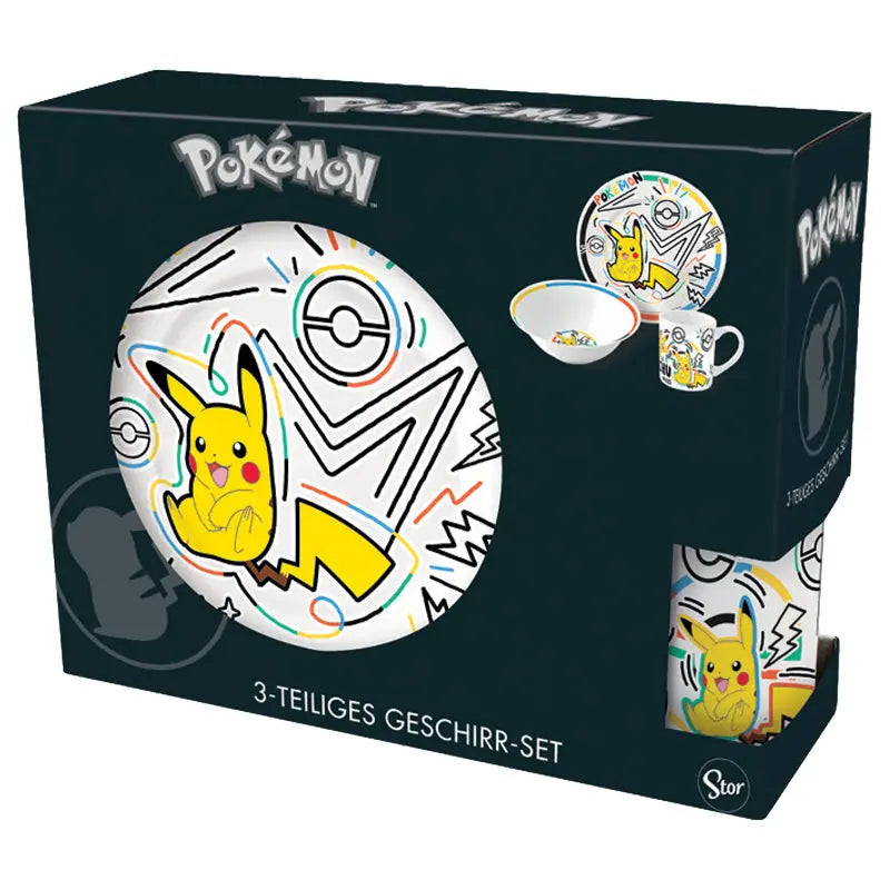 Pokemon Frühstücksset (Schale, Tasse, Teller) goobee