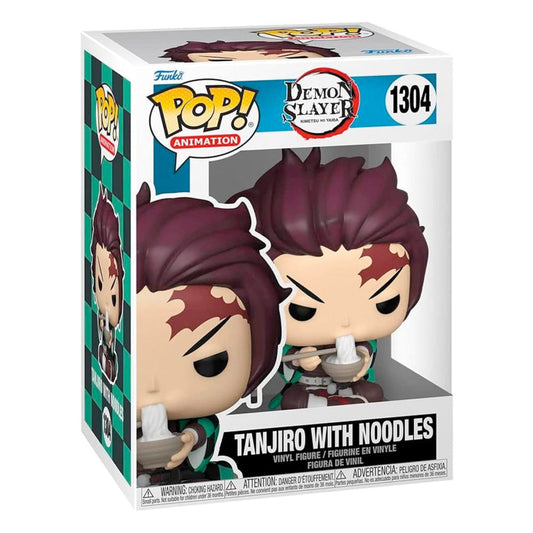 Funko POP! Demon Slayer Tanjiro w/Noodles, 10 cm goobee
