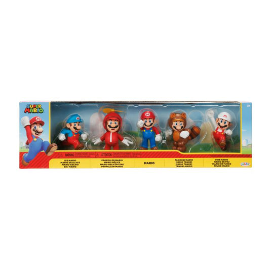 Nintendo Super Mario Figuren 5er Set Only Mario, 6,5 cm